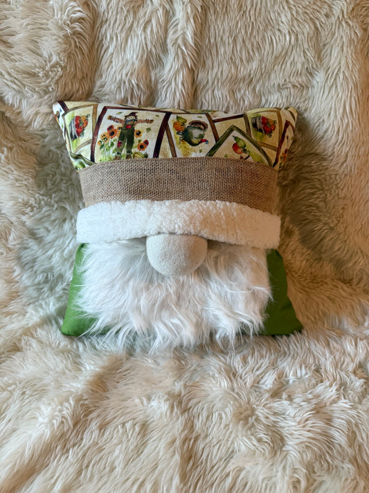 Harvest Scarecrow Fall Gnome Pillow