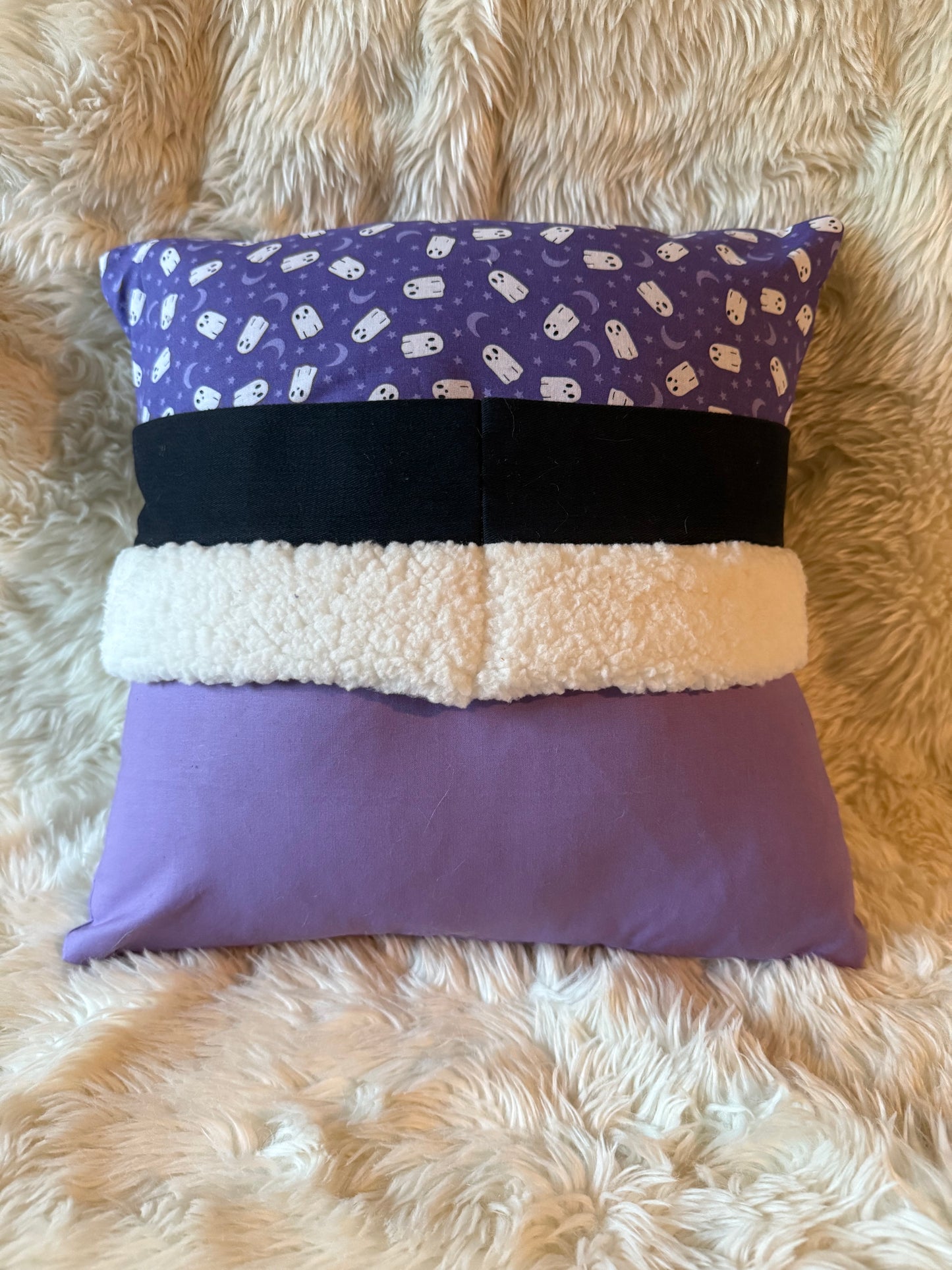 Purple Ghost Halloween Gnome Pillow