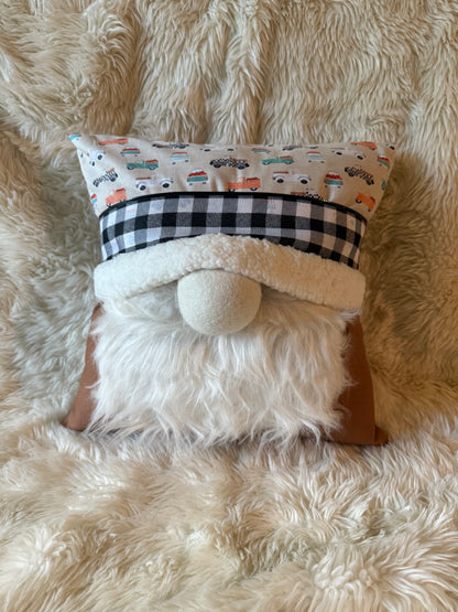 Fall Truck Gnome Pillow
