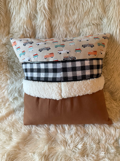 Fall Truck Gnome Pillow
