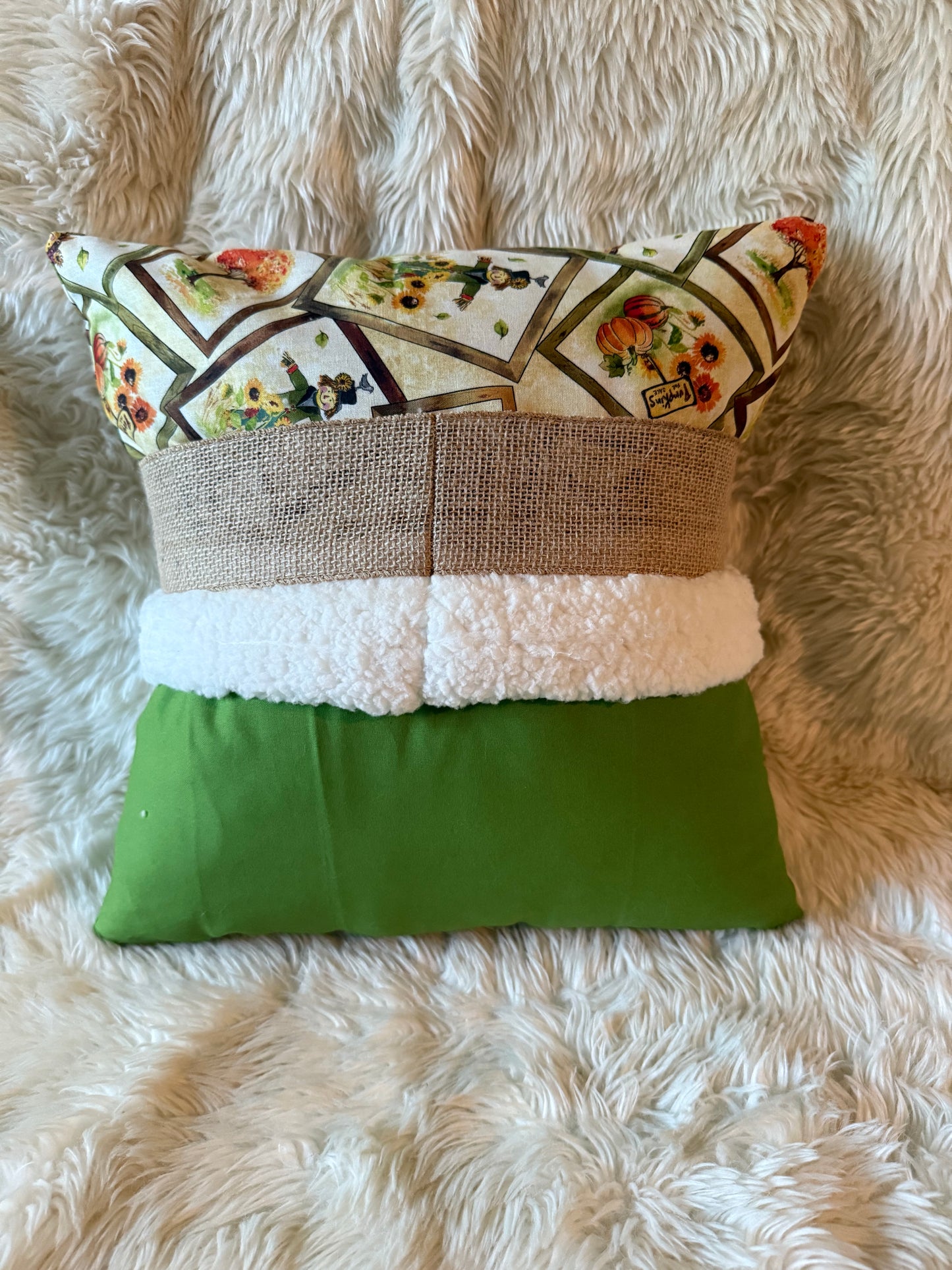 Harvest Scarecrow Fall Gnome Pillow