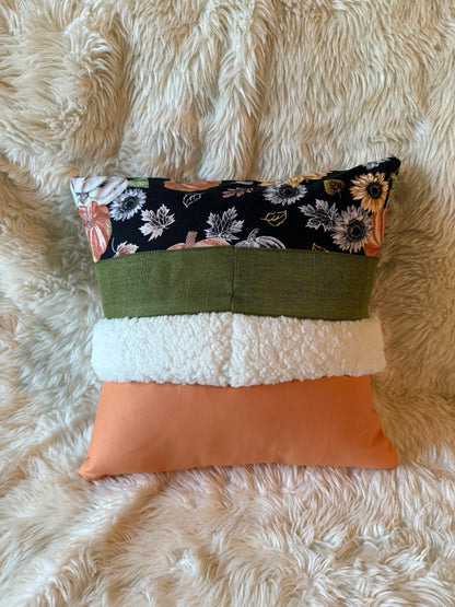 Black Pumpkin Fall Gnome Pillow