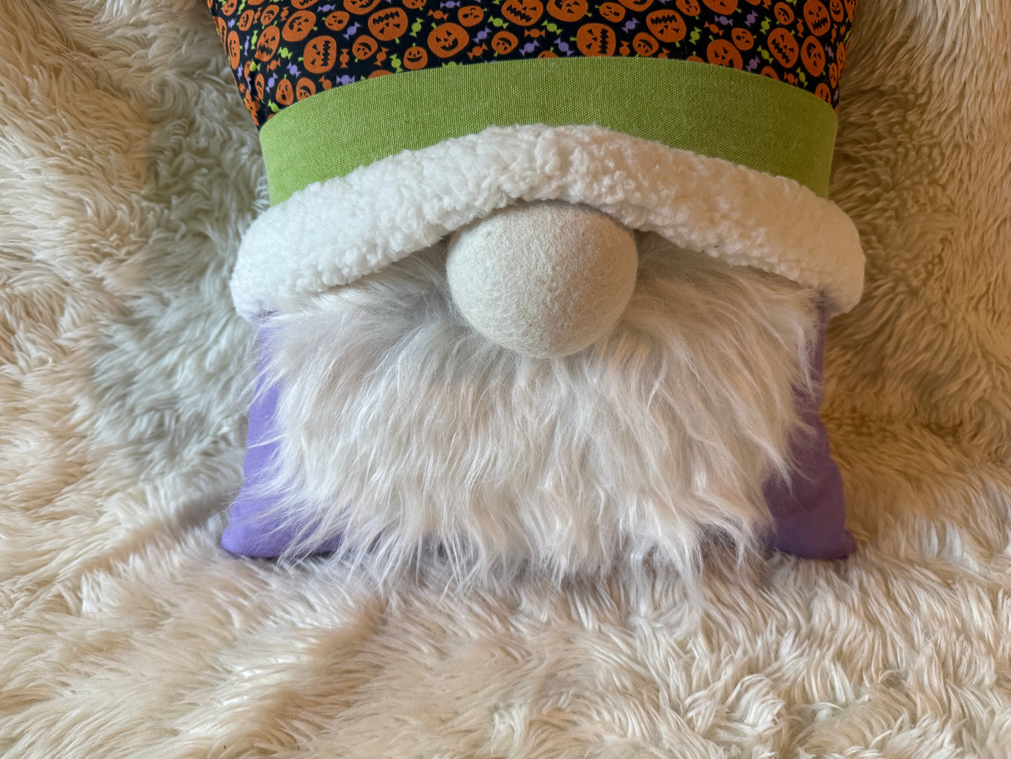 Jack-O’-Lantern Gnome Pillow