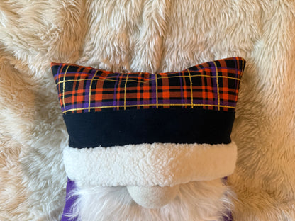 Plaid Halloween Gnome Pillow