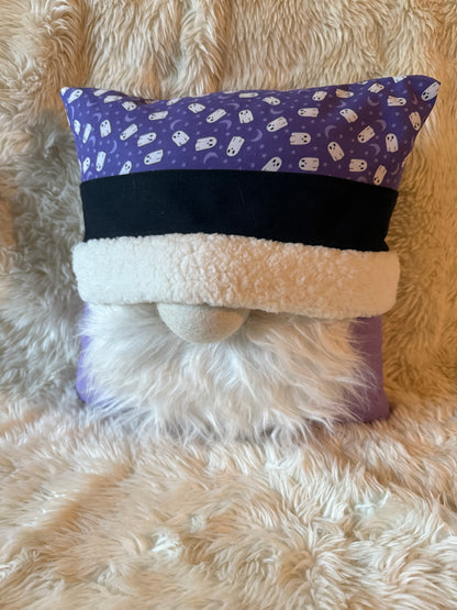 Purple Ghost Halloween Gnome Pillow