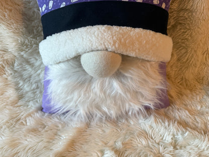 Purple Ghost Halloween Gnome Pillow